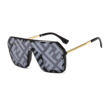 FDI - Fashion Watermark Conjoined Lens Sunglasses